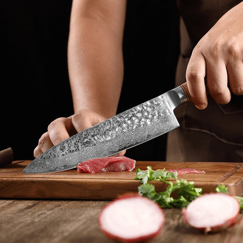 7-Piece Master Chef Damascus Steel Knife Bundle