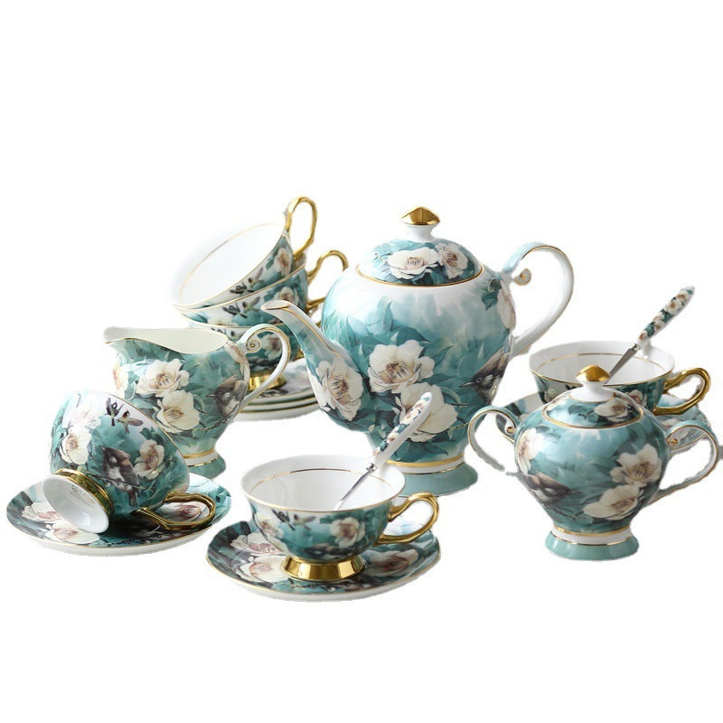 Exquisite Bone China Tea Set