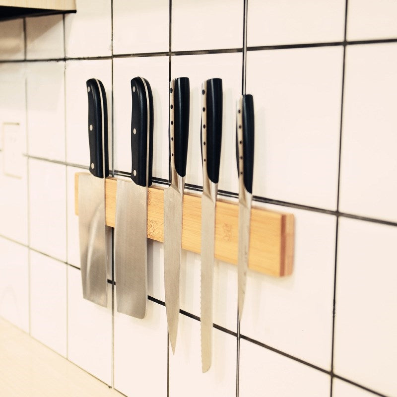 Magnetic Knife Bar | Bamboo Wood