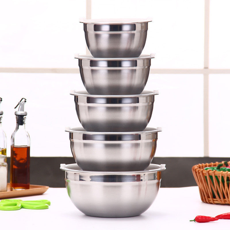 5-Piece Mixing Bowl Set with Airtight Cover