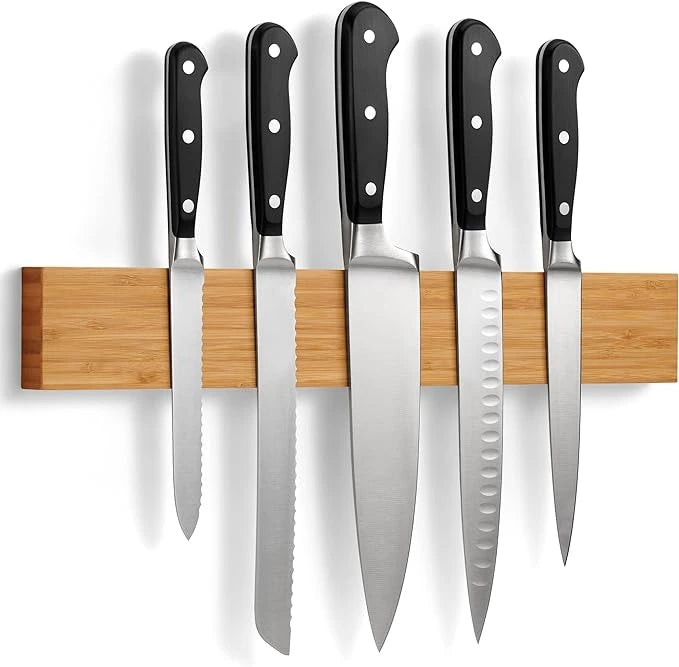 Magnetic Knife Bar | Bamboo Wood