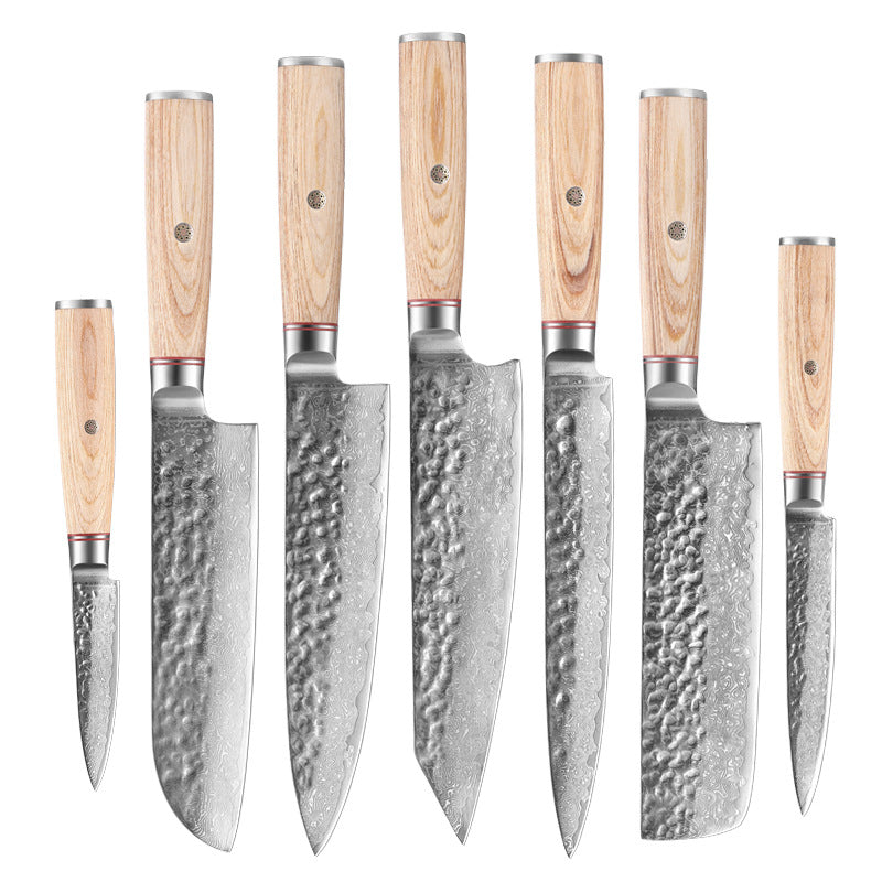 7-Piece Master Chef Damascus Steel Knife Bundle
