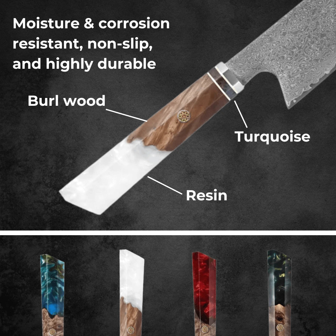 Wilderness Series Damascus Steel Kiritsuke Knife