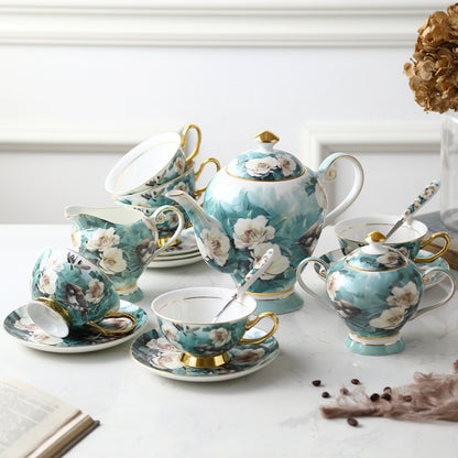 Exquisite Bone China Tea Set
