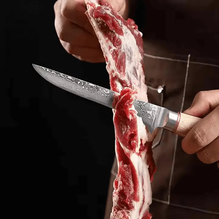 7-Piece Master Chef Damascus Steel Knife Bundle