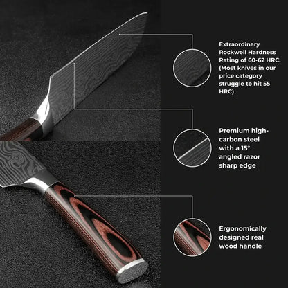 Woodsman Series Master Chef Knife Set